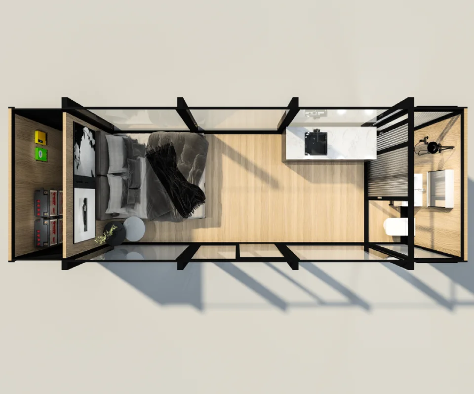 Prefab Module Container House With Solar Energy - Buy Prefab House ...