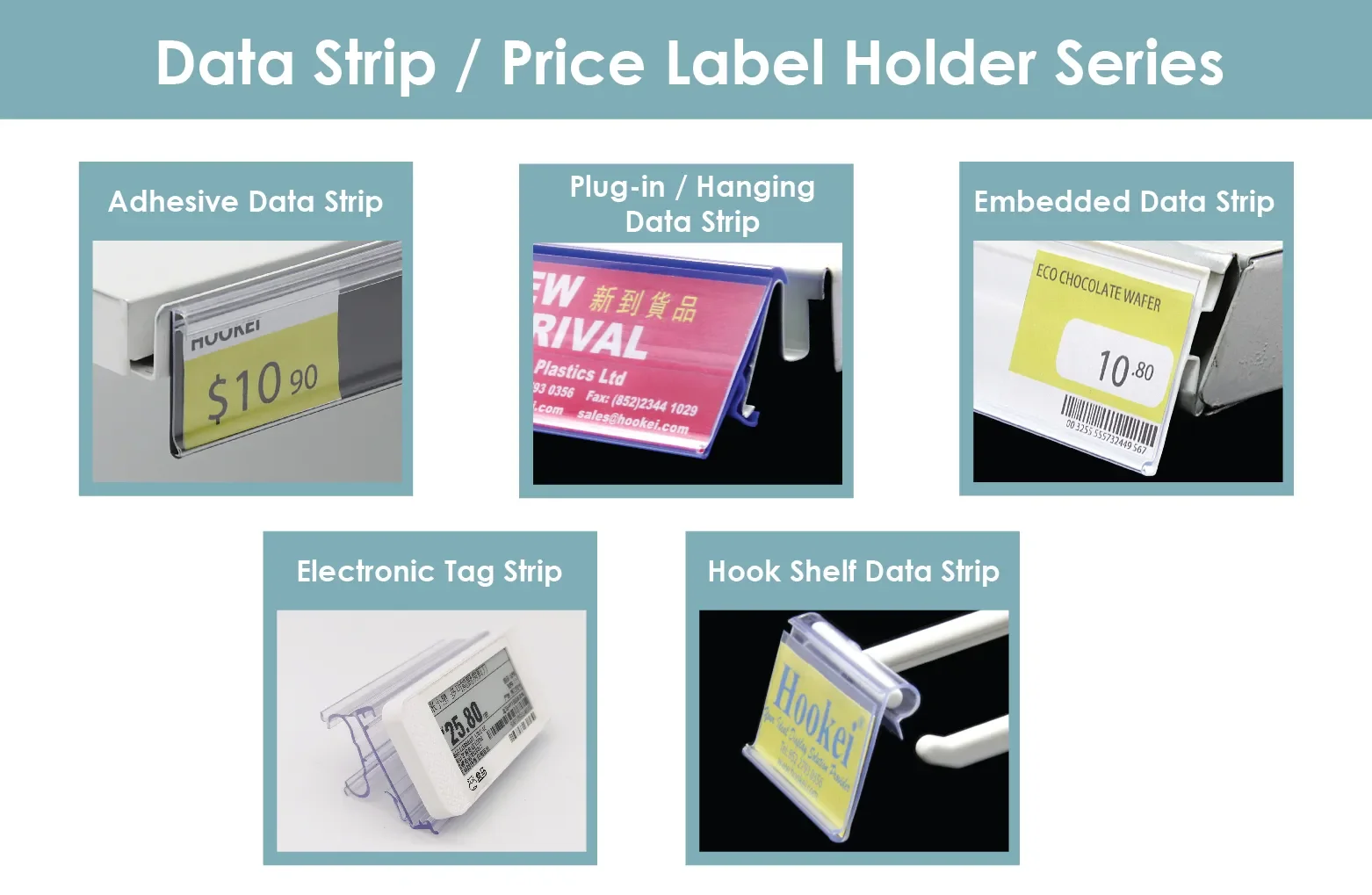 Supermarket Retail Plastic Pvc Acrylic Label Tag Adhesive Data Strip ...