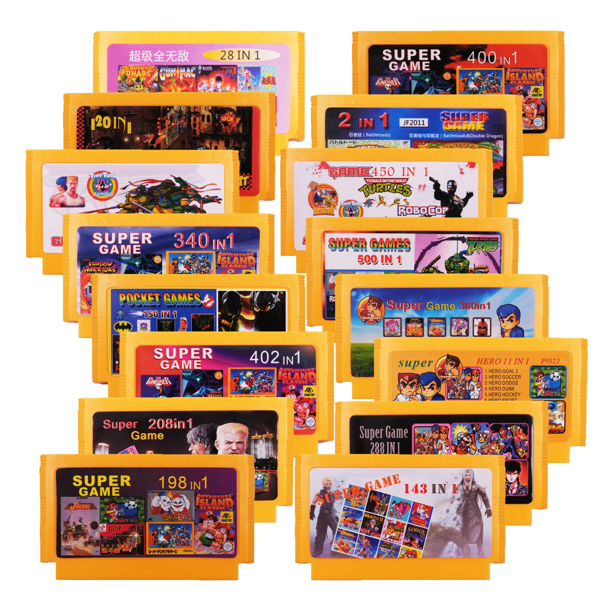 8 Bit FC TV Games Multi All in 1 Cart Games Cartridge for FC Family Computer