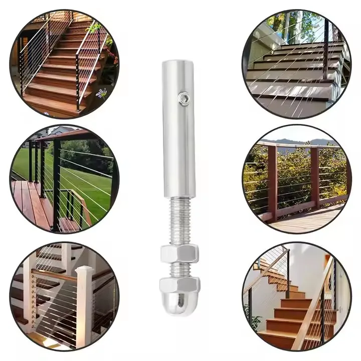 Customizable Polished Finish Stainless Steel Cable Railing Tensioner for Widely Usage