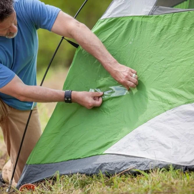 Ремонт палаток. Палатка. Ремонтная палатка. Заклейка палатки. Тент для похода.
