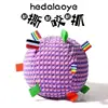 Campana charm violeta-17cm