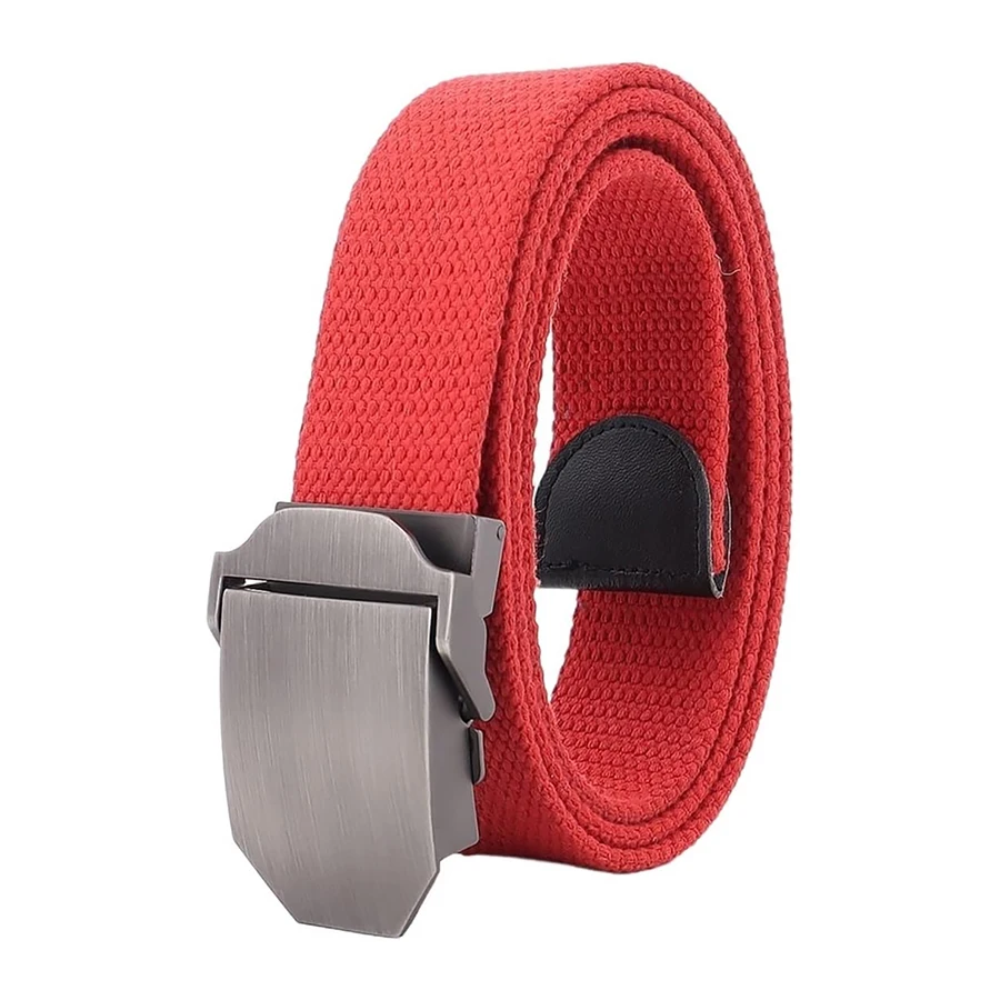 Adjustable Outdoor Adjustable Sports Canvas Belt Men's Youth Belt Casual Jeans Automatic Buckle Tactical Belt