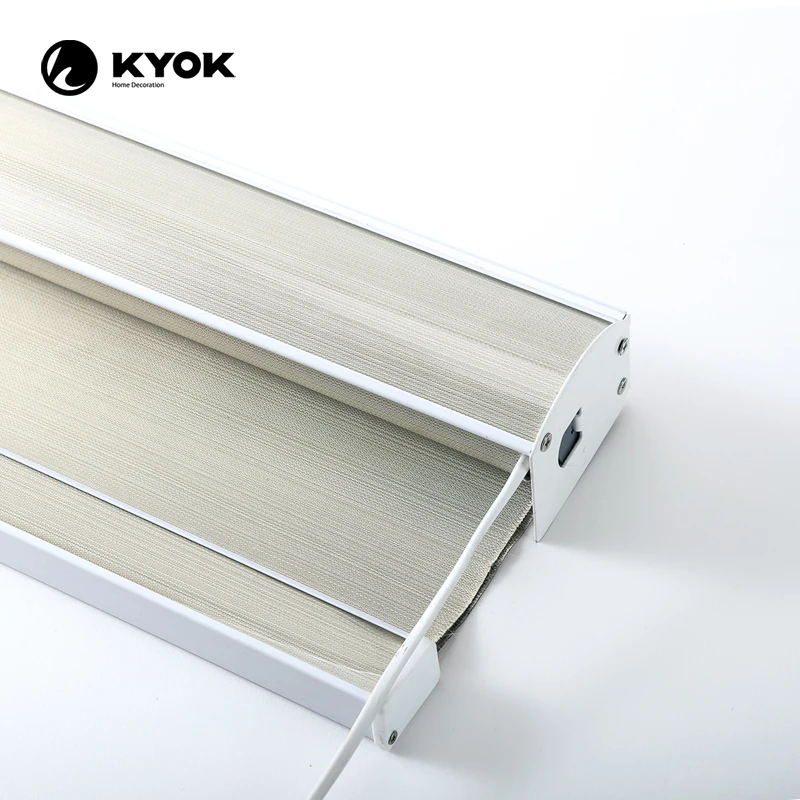 Most Popular Roller Blind Side Track, Customized Motorized Electric Roller Window Double Roller Blind Bracket With Tubular Motor