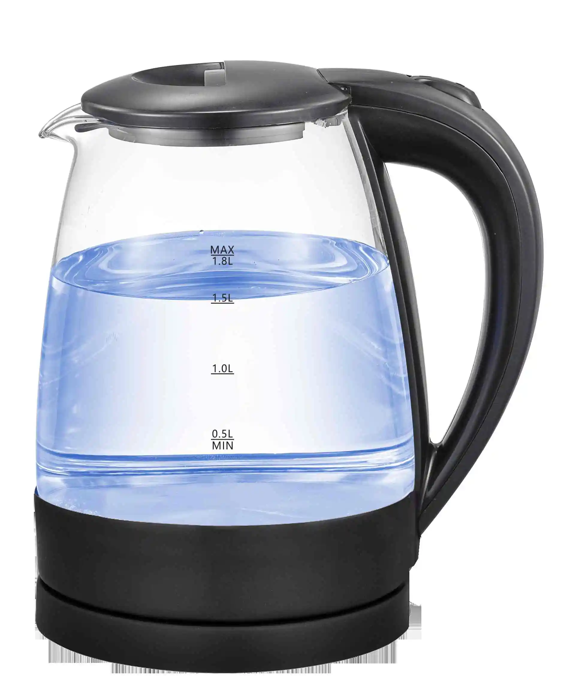 High Borosilicate Glass 1.8L/2.0L Stainless Steel Electric Kettle with  Purple LED Lights - Rapid Boil - China Kettle and Tea Kettle price