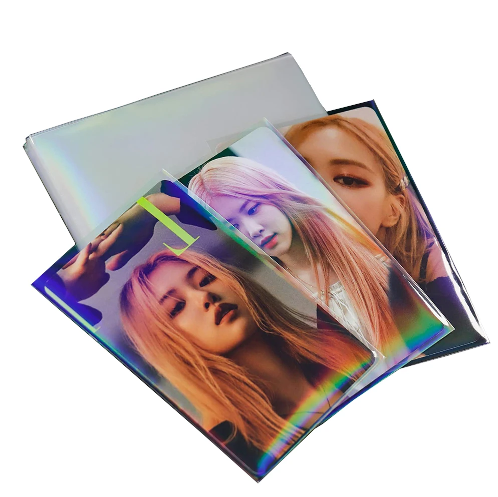 kpop card sleeves 110 x Collector Size (70mm x 100mm) Most sleeves come 100/pack Kpop Photocard Sleeves Plastic Card