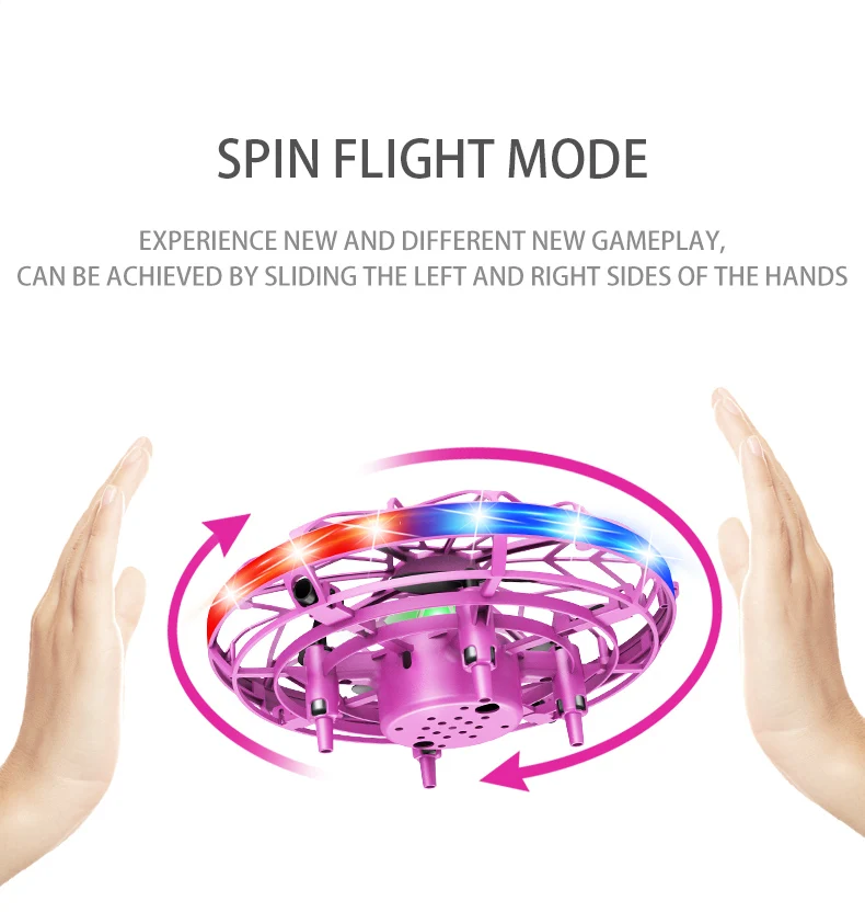 Flyxinsim 8028 drone ball UFO toys Mini Helicopter UFO RC Drone Hand Sensing Sensors ufo drone toy fly spinner ball