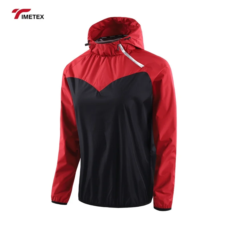 TIMETEX Customized Men's High Quality Plus Size Running Tracksuit Breathable with Front Zipper Hooded Collar Embroidery Printing