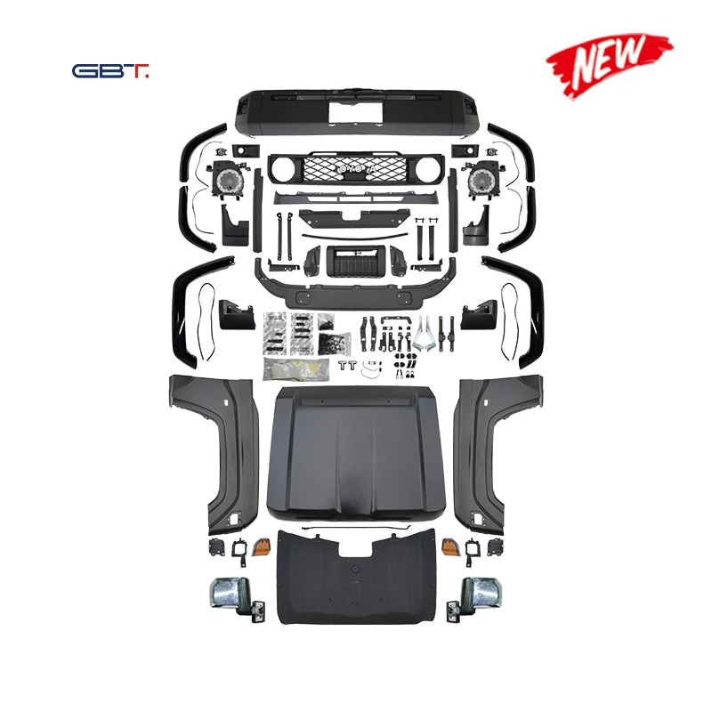 GBT Factory 2025 Fj76 Land Cruiser 76 Front Bumper Upgrade Body Kit Headlight Grill for 2002-2022 Toyota Fj70 76 Accessories