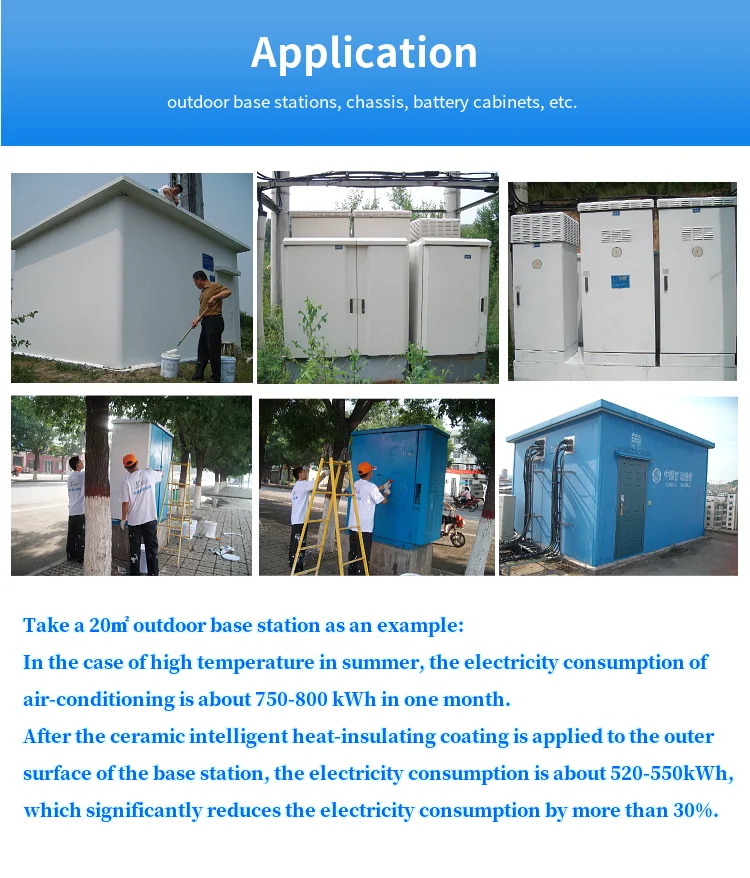 For Telecommunications Industry Base Station Ceramic Intelligent Heat Insulation Coating