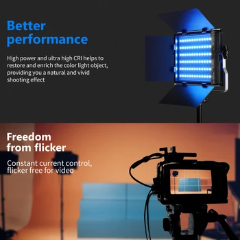 Neewer RGB LED Video Light with App Control, Video Lighting Kit with CRI 97+ for Zoom, YouTube, Webex, Broadcasting Photography detail image
