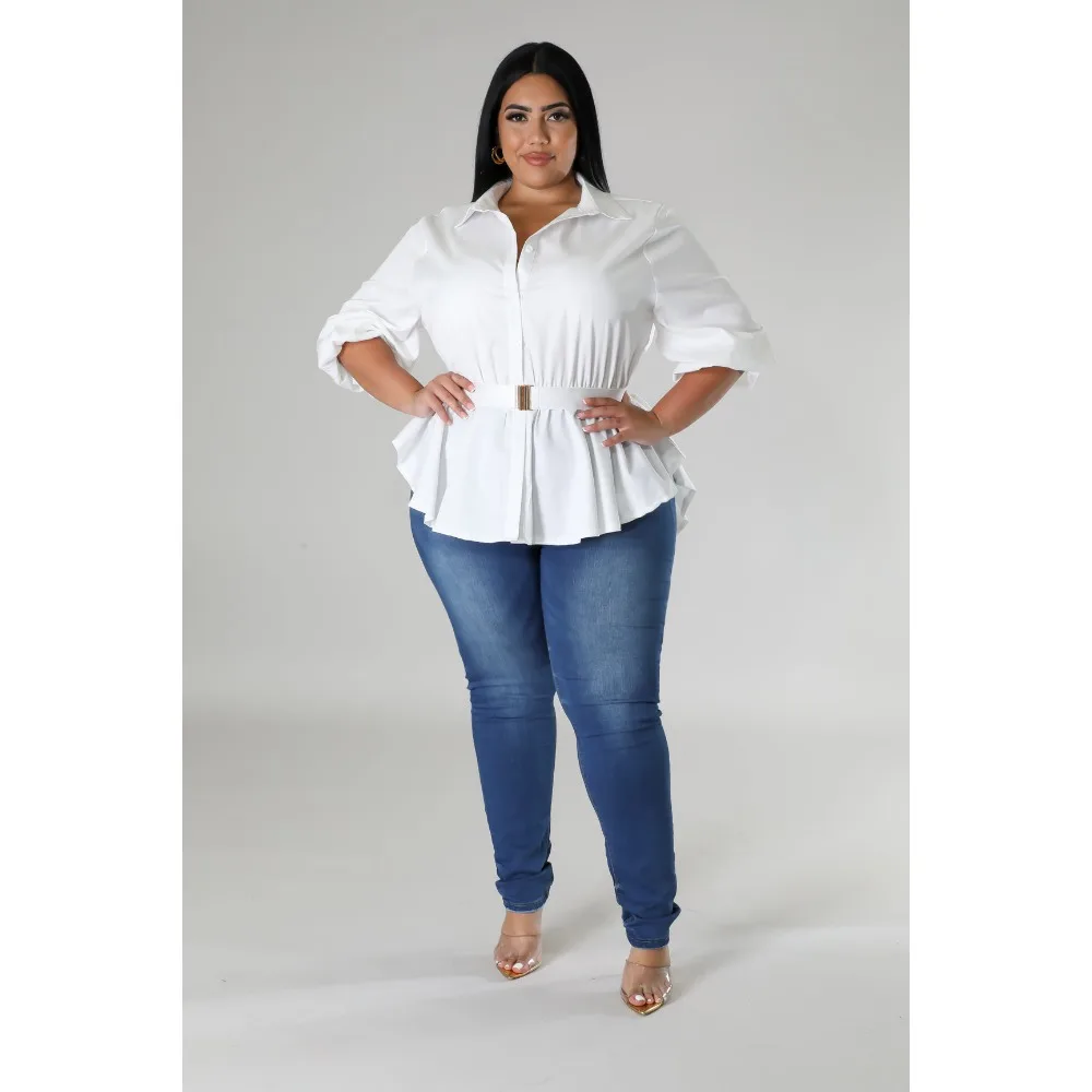 2024 Plus Size Womens Winter Party Clubwear Tops Dresses Puff