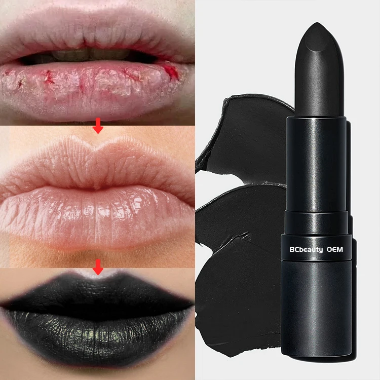 Customize Mini Matte Liquid Velvety Moisturizing Creamy Formula Black Lipsticks Create Your Own Lipstick Brand