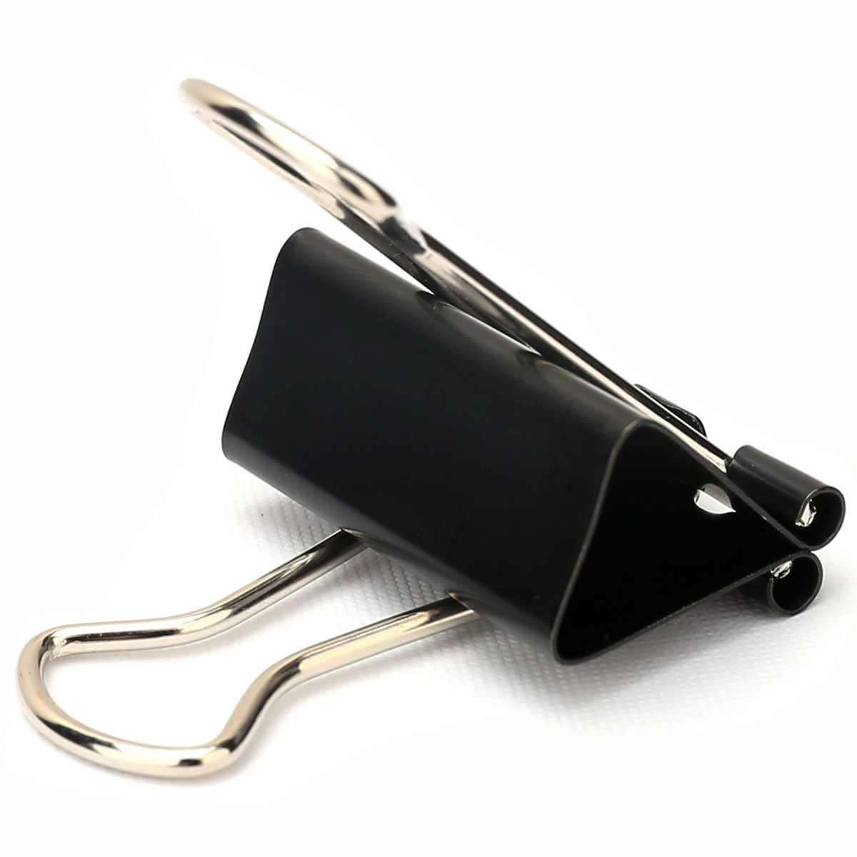 Маленький минимальный заказ, высококачественный черный никелевый металлический зажим для бумаги разных размеров, зажим для документов