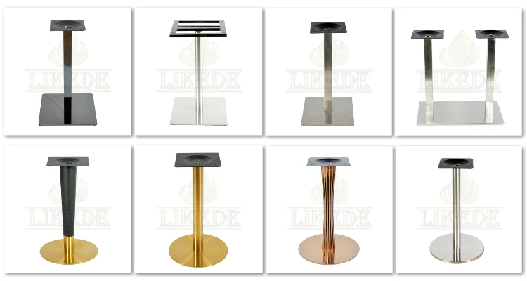 Wholesale Cheap round Stainless Steel Dining Table Base Leg Circle Furniture Legs