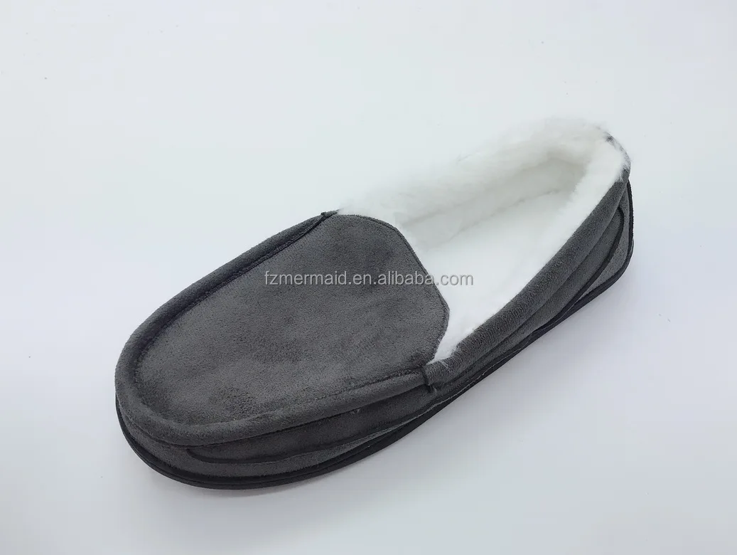 2024 Mens Memory Foam Slipper slip on Clog Moccasin Micro Suede Pile Lined Indoor & Outdoor Moccasin Shoes