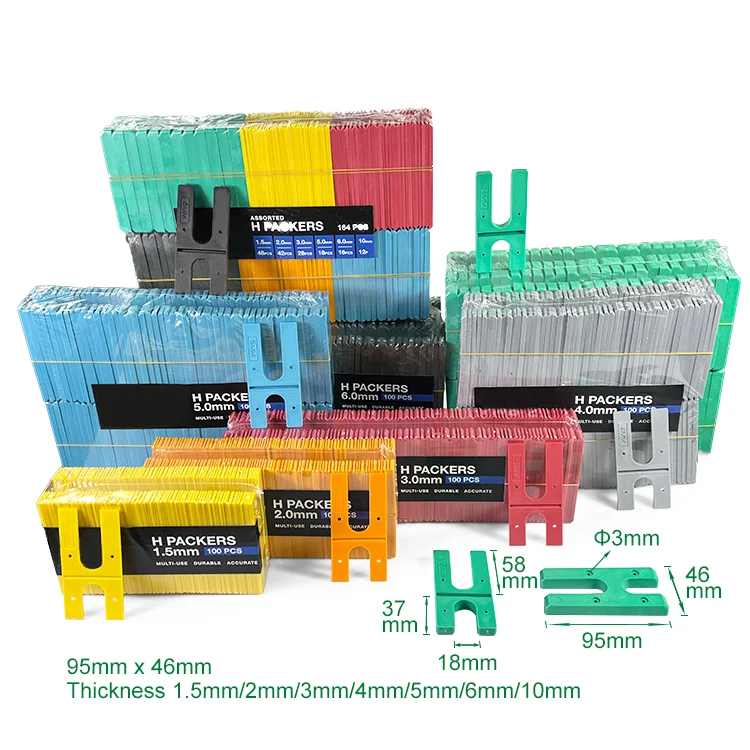 75mm 90mm 140mm Plastic Packer Shims Building Construction Material