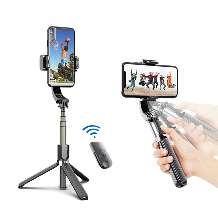 Mobile Phone Video Stabilizer Single Axis Handheld Gimbal for Smooth Vlog Camera Controller Selfie Stick