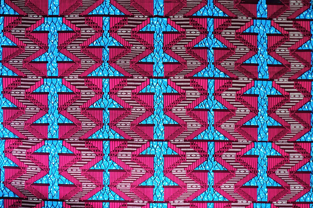 Ткань из Анкары, африканская восковая Ткань, 100% хлопок, восковая ткань kente V1136