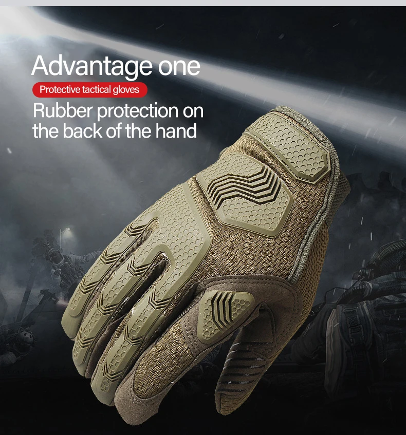 Wholesale Outdoor Anti-skid Full Finger Combat Tactical Gloves