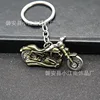 Harley motorcycle antique green
