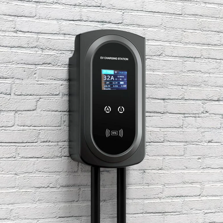 Ev Charger Factory Manufacturer Mennekes Type 2 32a 3 Phase 7kw 22kw Wallbox Fast Electric 0410