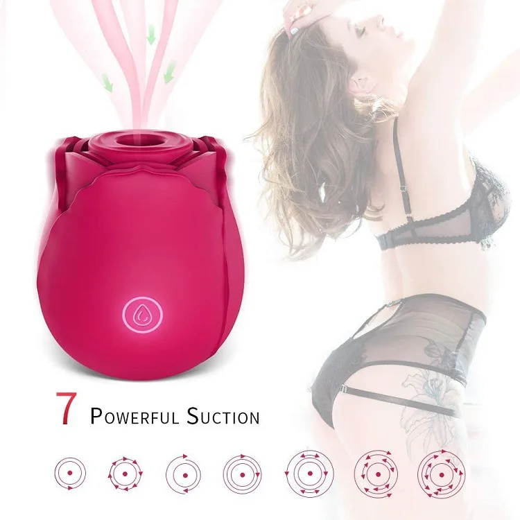 Amazon Top Selling Omysky Rose Flower Clitoris Vibrator Toy 10 Speed