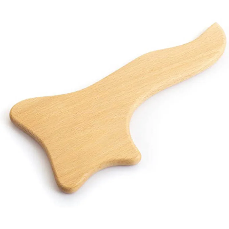 Wooden Massager Paddle Manual Anti-cellulite Gua Sha Tool Muscle Pain 