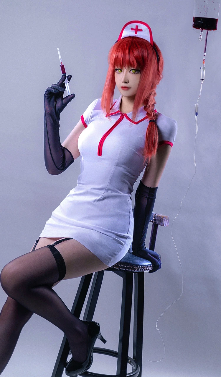 Hot Selling Handmade Chainsaw Man Anime Motosierra Makima Power Nurse