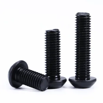 High Strength M4 M5 M6 Black Carriage Bolt Round Head Carriage Bolt Mushroom Button Flat Hex Socket Allen Hexagon Head Screws