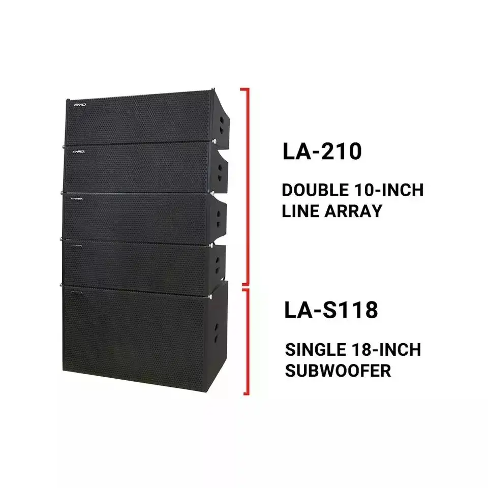 Outdoor Concert Stage Dj Speakers Audio Sound Equipment Dual 10 Inch Full Range Pa Professional