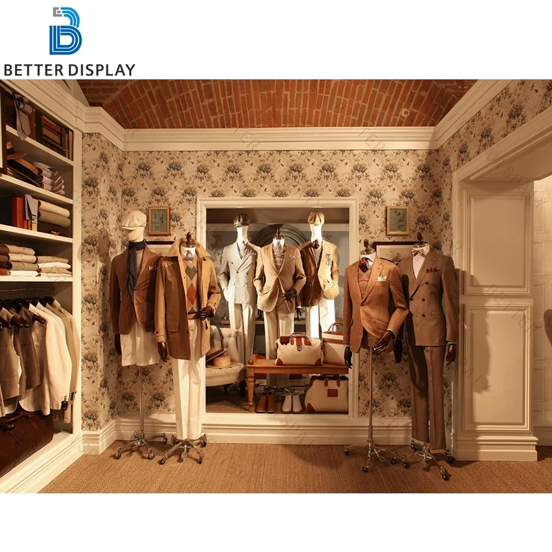 Men's Suit Store Design Clothing Shop Boutique Menswear