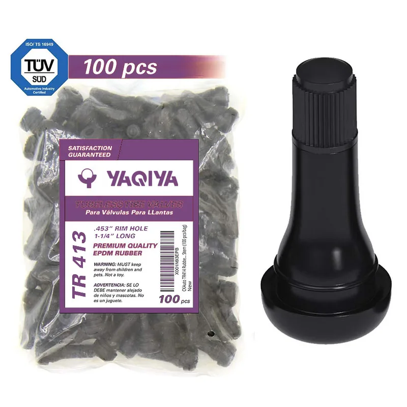 Premium- Gummiventil (Snap-In) lang TR418 100 Stück unmontiert (Kappe Premium- Gummiventil (Snap-In) lang TR418 100 Stück unmontiert (Kappe