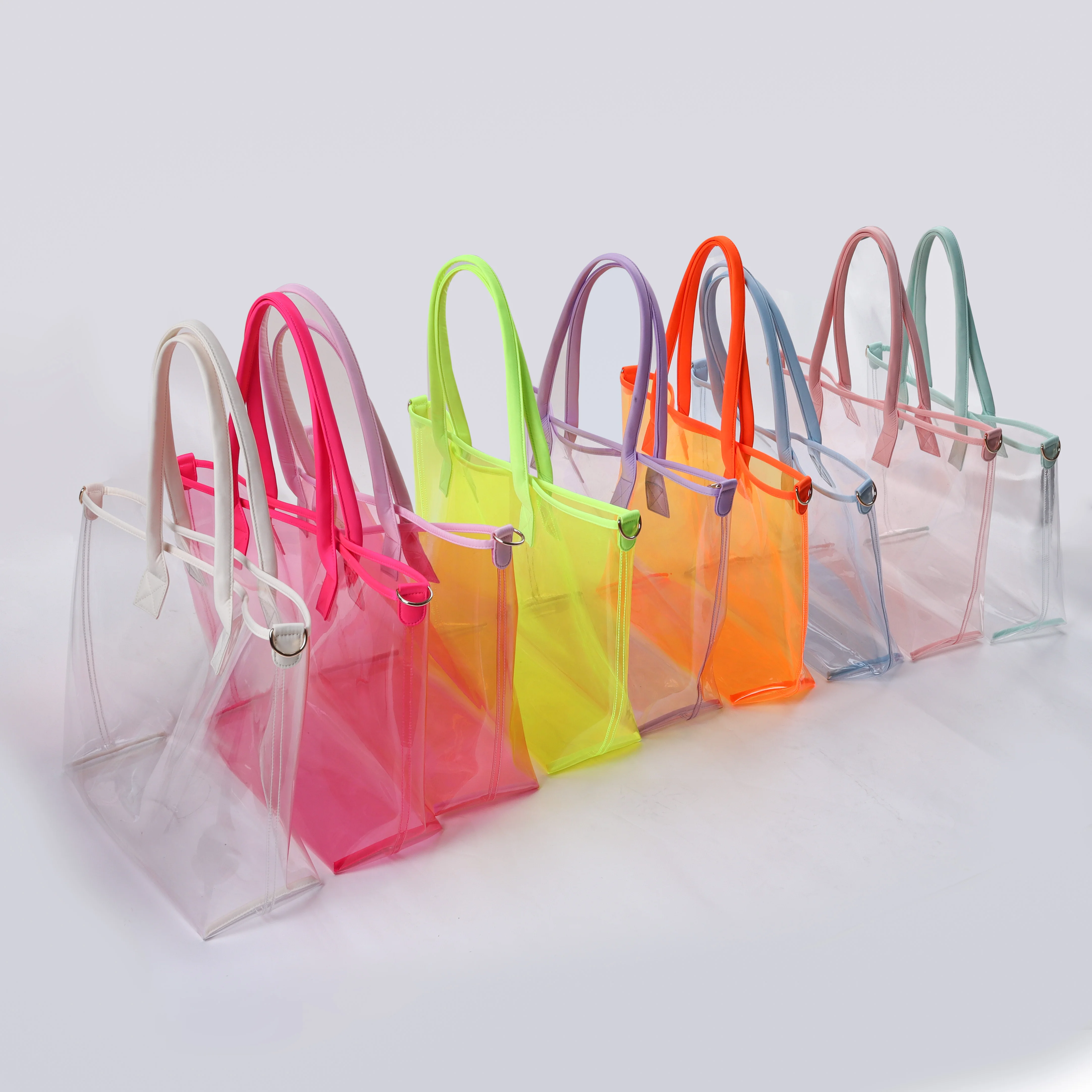 Bags Reusable Clear Vinyl Tote Bag Keymay Clear Tote Bag Reusable