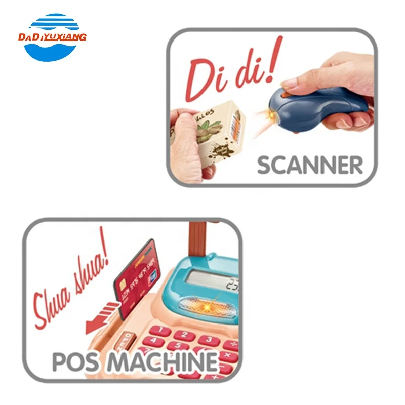 Детский игровой набор для девочек электронная кассовая машина игрушка кассовый