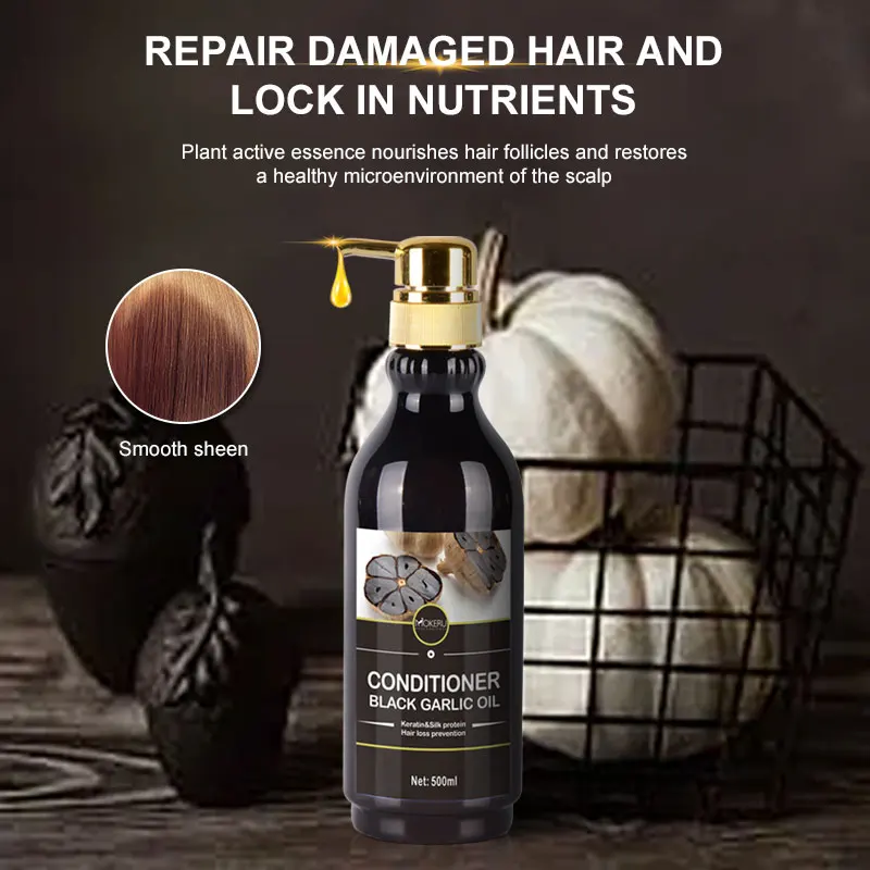 Китайский 500 мл органический травяной натуральный экстракт черного чесночного масла увлажняющий Кондиционер другие продукты против выпадения волос