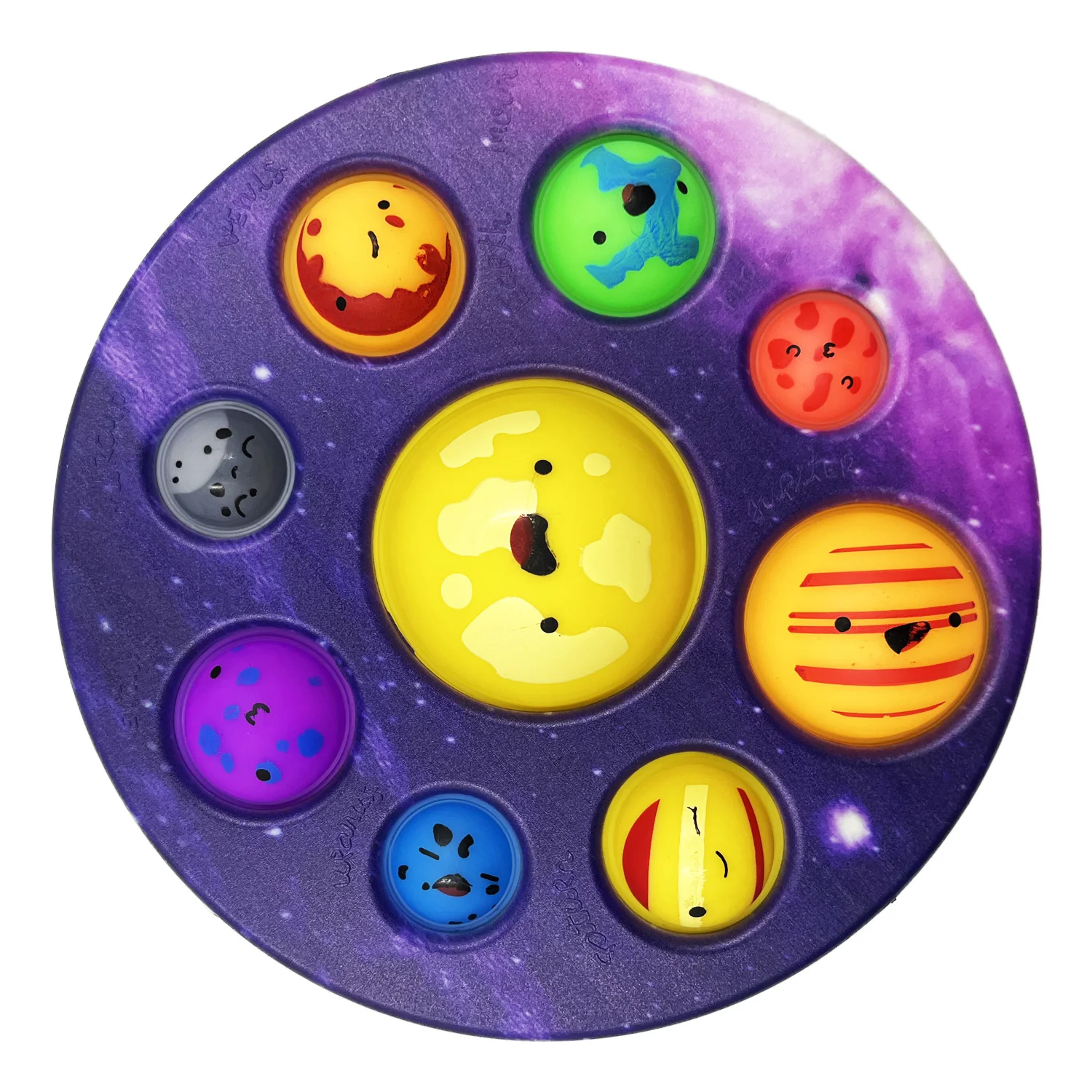 2023 новые рождественские планеты земля океан Континенты головоломка пузырьки настольные игрушки сенсорная игрушка-антистресс