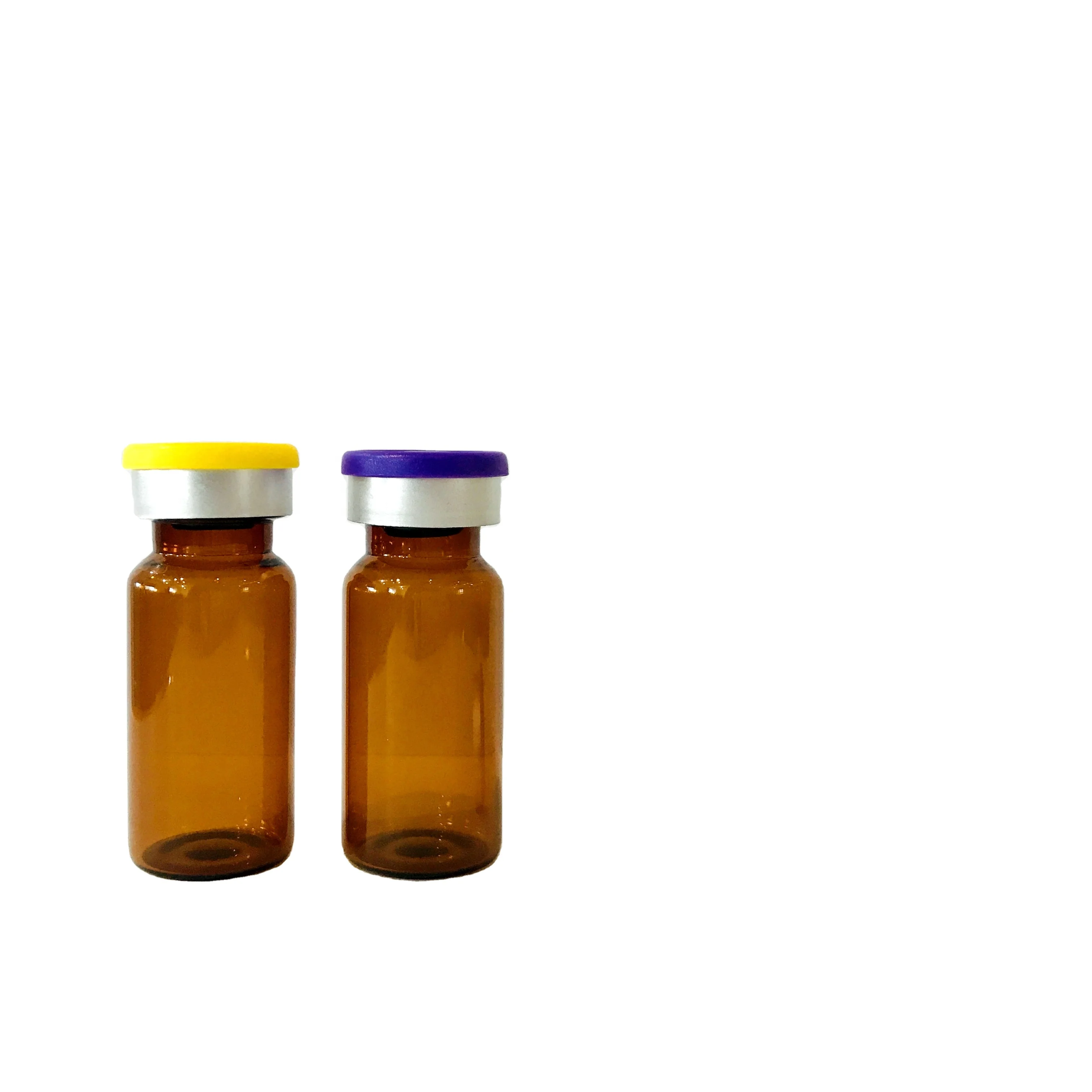 Tubular Bottle 3m Bottle Clear Amber Injection Bottle Vial With Rubber Stopper Alu Cap