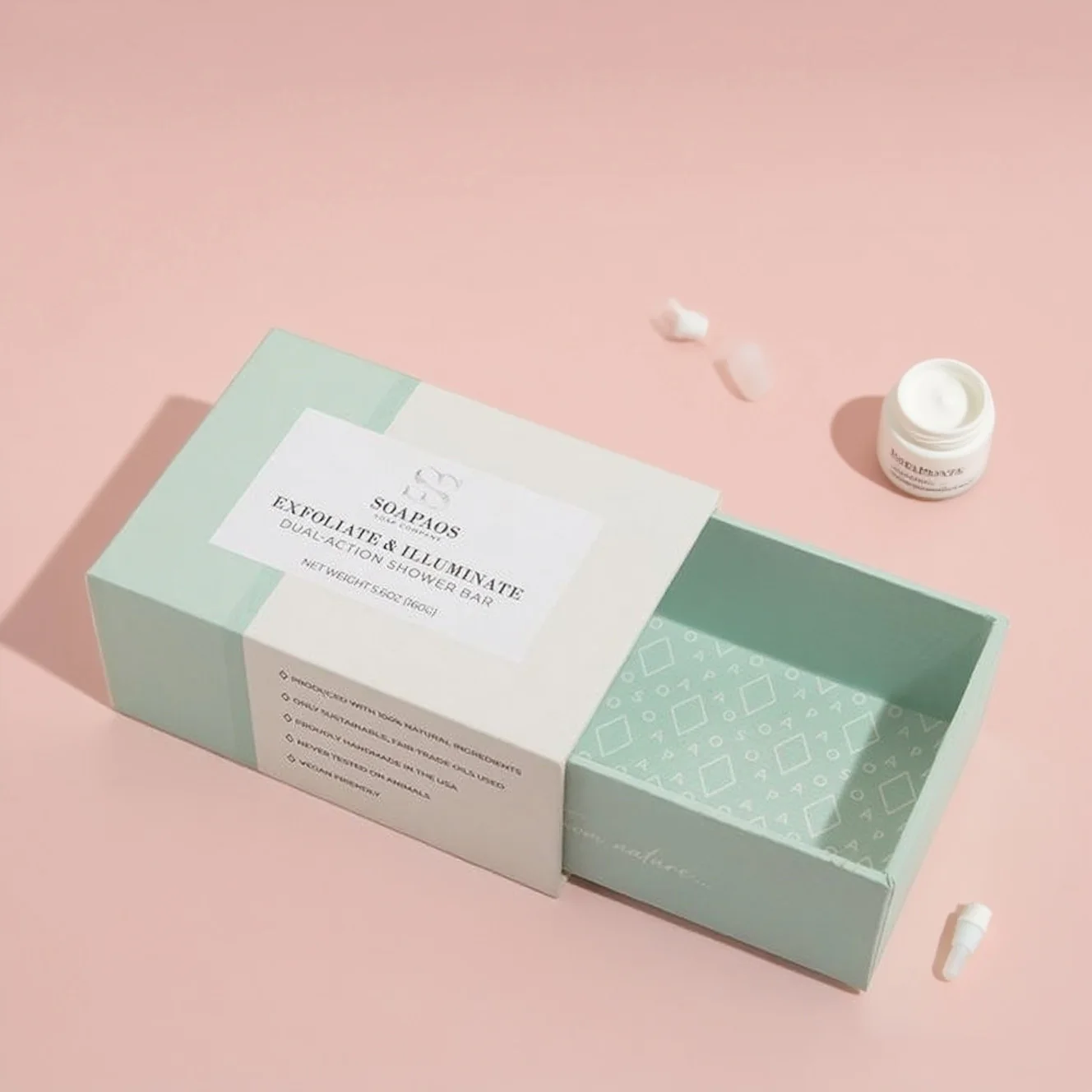 Luxury Mini Mother Gift Box | Custom Printed Eco-Friendly Coated Paper Packaging | Elegant Skincare & Perfume Box for Women