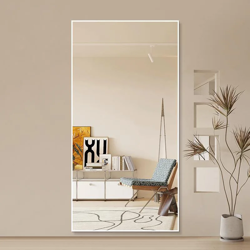 Simple Style Bedroom Dressing Mirror Designs Full Length Stand Mirror Right Angled Rectangular Full-length Mirror
