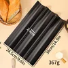 Medium 3-slot baguette - black