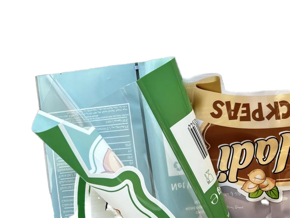 Custom Brand Plastic Mylar Bags for Packaging Chips Nuts for Cookies Pecans Window Back Seal Heat Seal Smell Proof Gravure