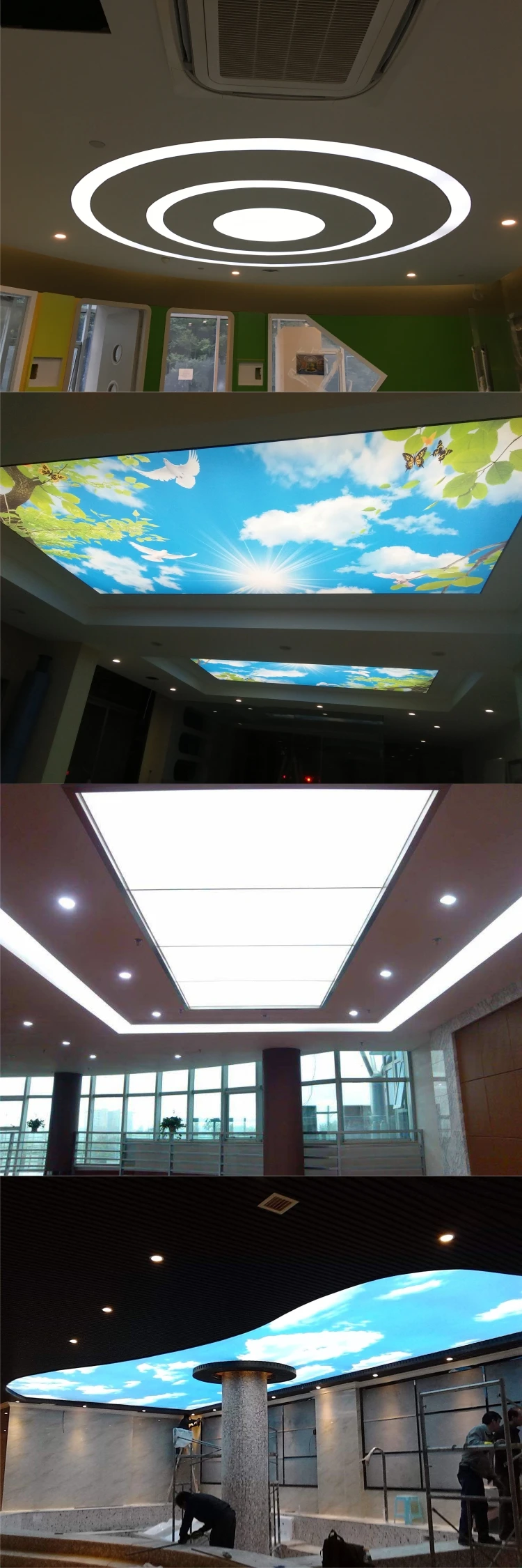 product light box soft film indoor installation custom shaped round soft film ceiling ultra thin frameless advertising-5