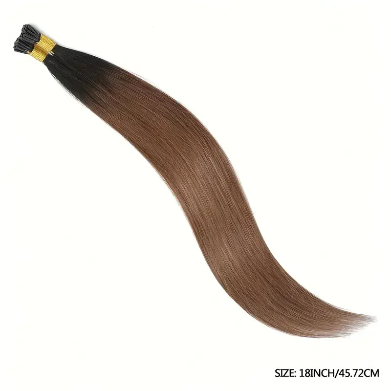 Pacchetti di extension per capelli Remy I Tip color cioccolato_voghion.com