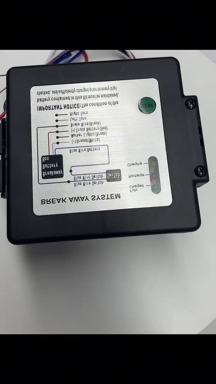 New 12vdc Rv Trailer Electric Brake Controller Break Away System With