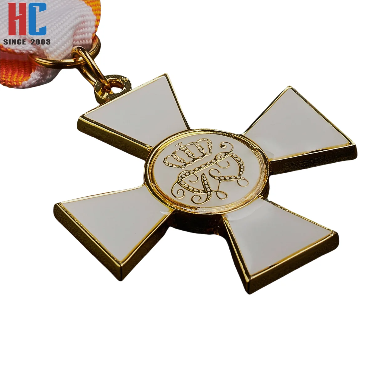 20 Years Factory Custom Metal Badge With Ribbon Uniform Award Medals Red Eagle