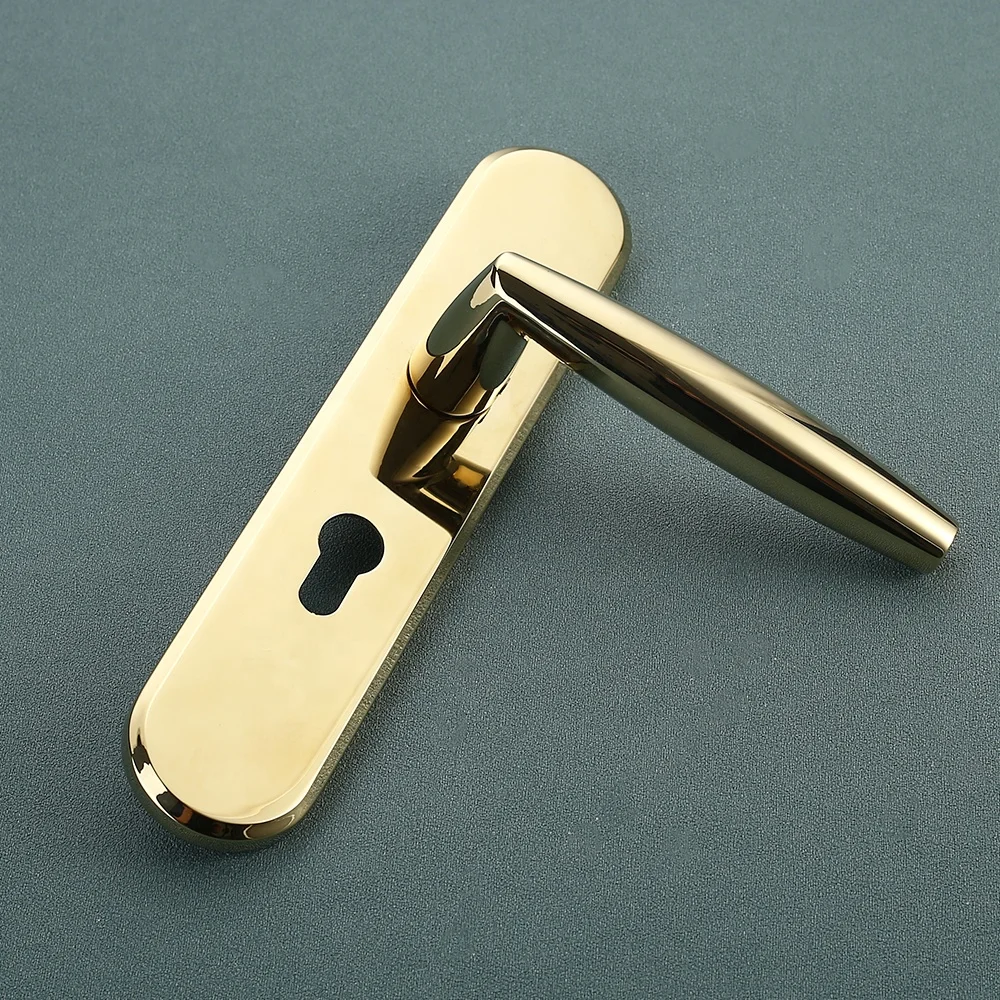 Fancy Door Handle on Plate for Interior Doors ZP02-093Z