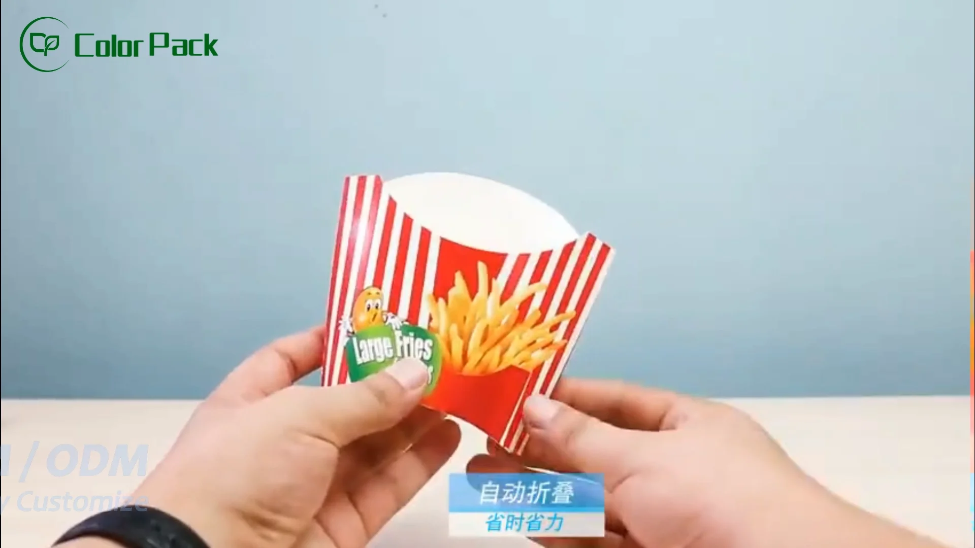 Custom Waxed Paper Fried Chips Bag French Fries Cup Snake Box Fastfood ...