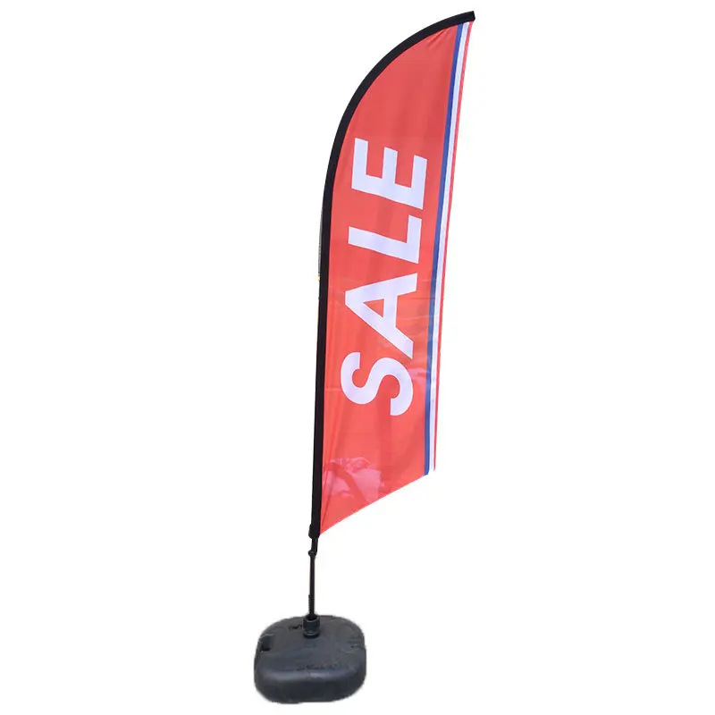 Nuoxin Flying Rectangle Shape Beach Flag Vierge Chair Personalized Blank Feather Flag Printing Heavy Duty Teardrop Banner