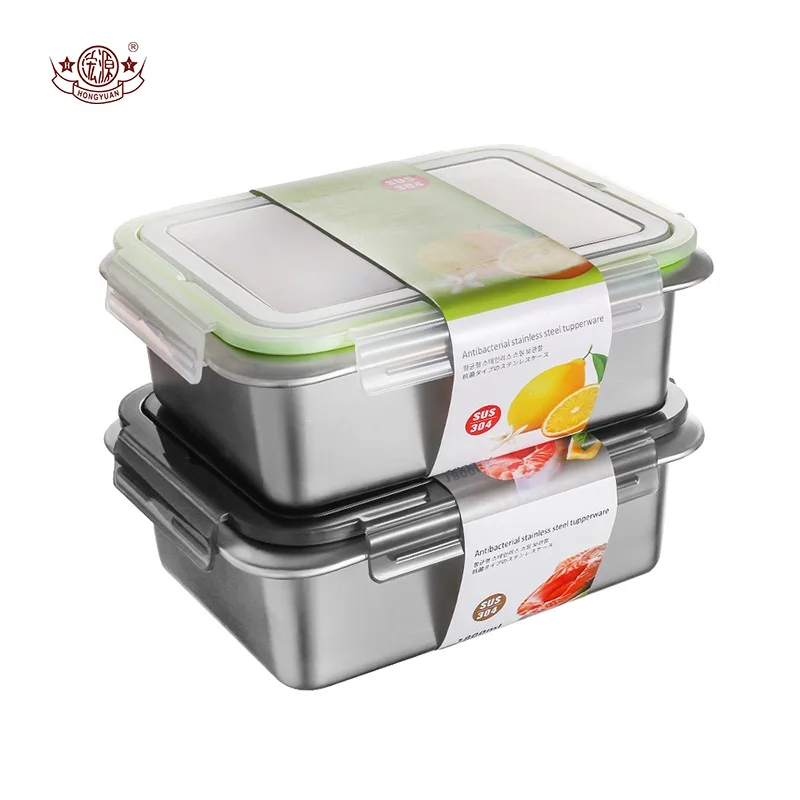 Multi Color Food Containers Microwave Safe Stainless Steel 304  Food Containers Storage